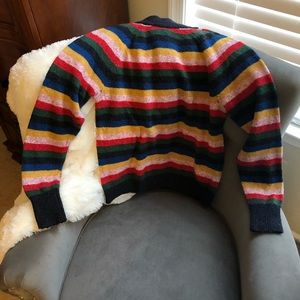 Striped Abercrombie Mock Turtleneck Sweater